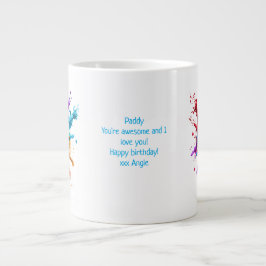 custom / personalised NEUROSPICY neurodiversity  Jumbo Mugg