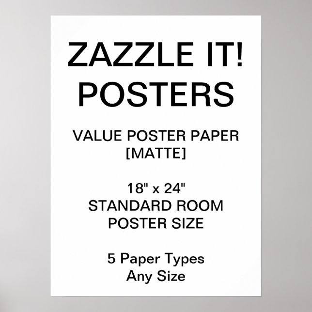 Custom Personalized 18"x24" Value Matte Poster (Framsidan)
