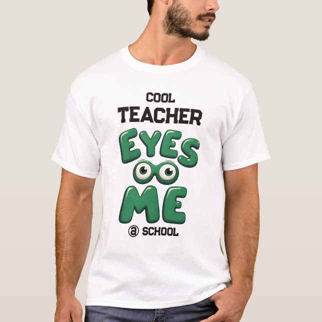 Custom Personalized Cute Teacher Gift T Shirt (Framsida)