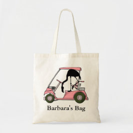 Custom Personalized Funny Golf Theme Flamingo Tygkasse