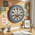 Custom Personalized Funny Smiling Face Darttavla<br><div class="desc">Bring endless laughs and good vibes to your game nights with this hilarious smiling face dartboard. Featuring a cheerful cartoon smiley face in the center with big goofy eyes, a wide grin, and a playful tongue, plus the fun phrase "DARTING THROUGH LIFE WITH A SMILE" arched around the top. The...</div>