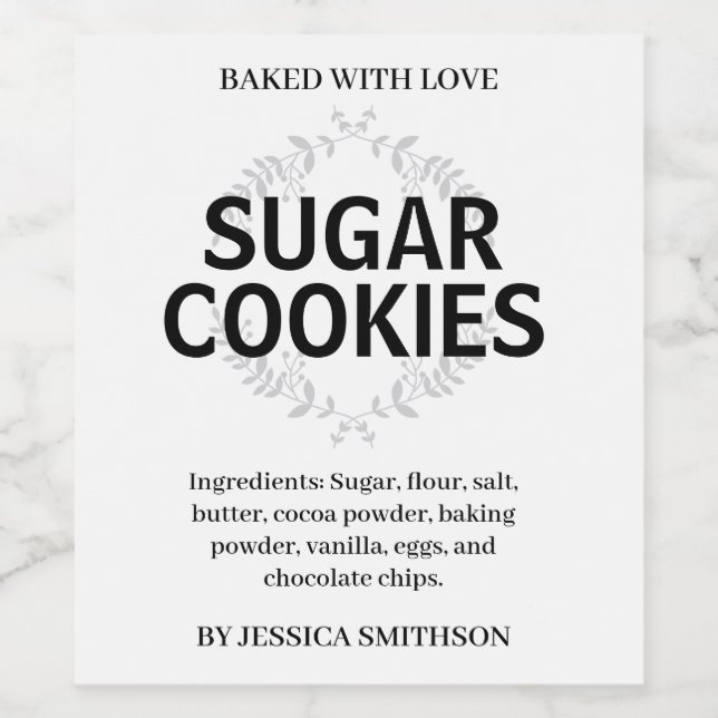 Custom Personalized Homemade label HM001_02sqv1 Vinflaska Etikett (Singel etikett)