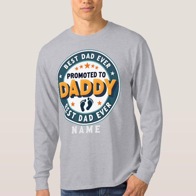 Custom Personalized Name Gift for Dad T Shirt (Framsida)