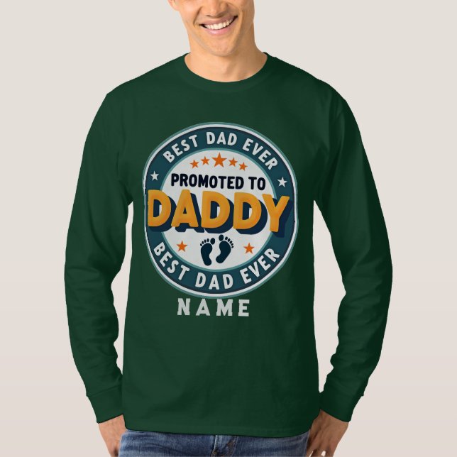 Custom Personalized Name Gift for Dad T Shirt (Framsida)
