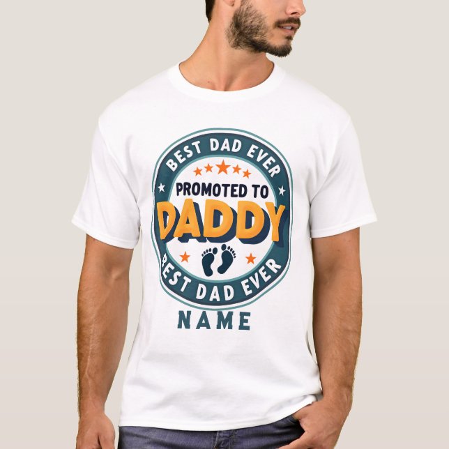 Custom Personalized Name Gift for Dad T Shirt (Framsida)
