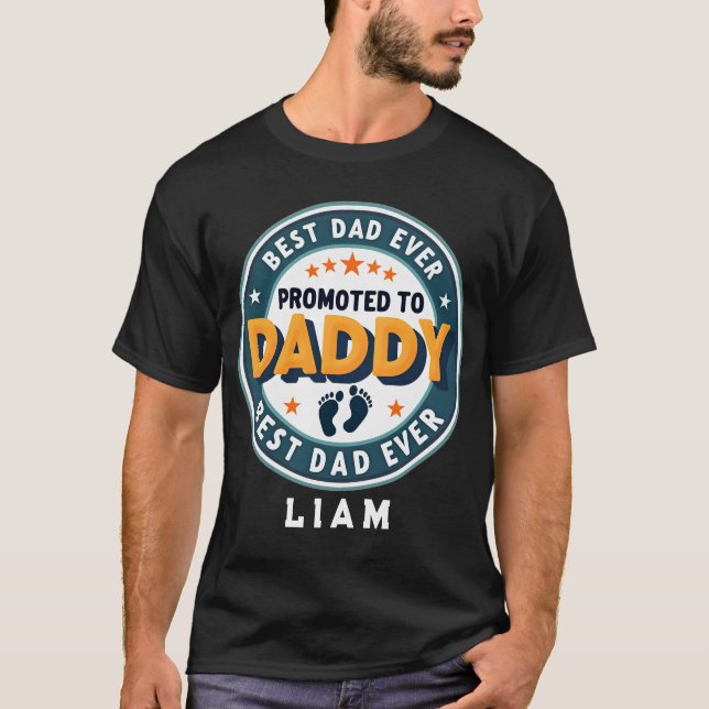 Custom Personalized Name Gift for Dad T Shirt (Framsida)
