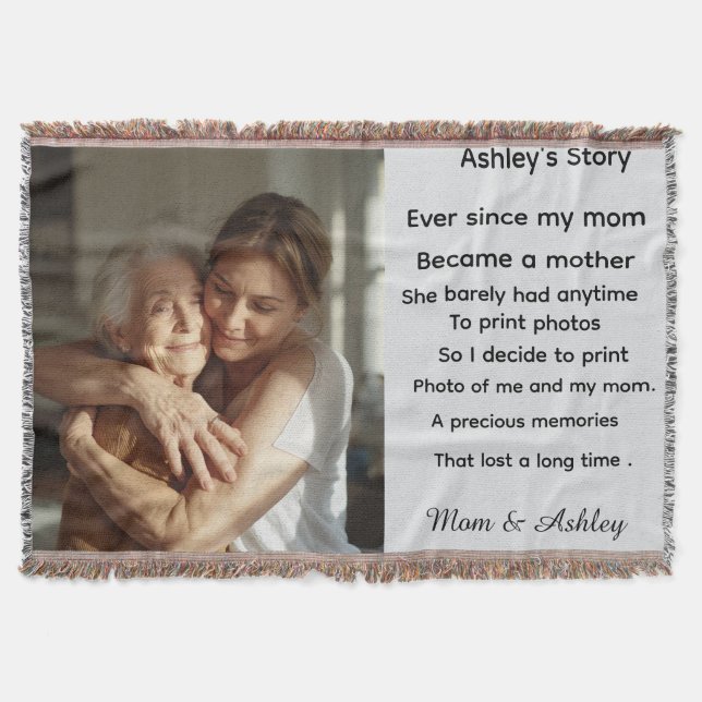 Custom personalized photo message for Mother's Day Filt (Framsidan)