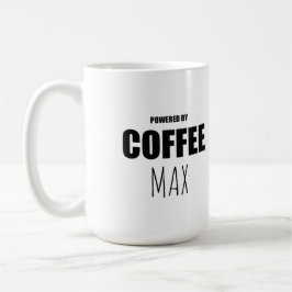 Custom Pet Name Coffee Mug | Powered by Coffee and Kaffemugg