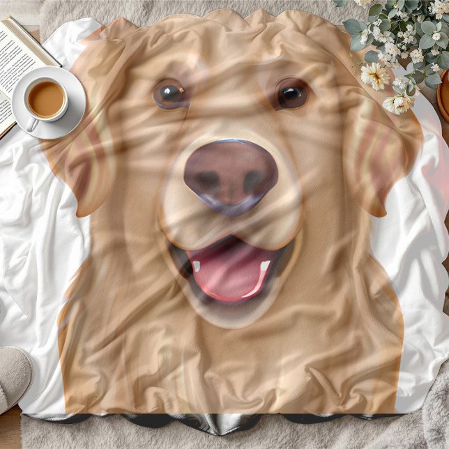 Custom Pet Pen Portrait Blanket Fleecefilt (Skapare uppladdad)