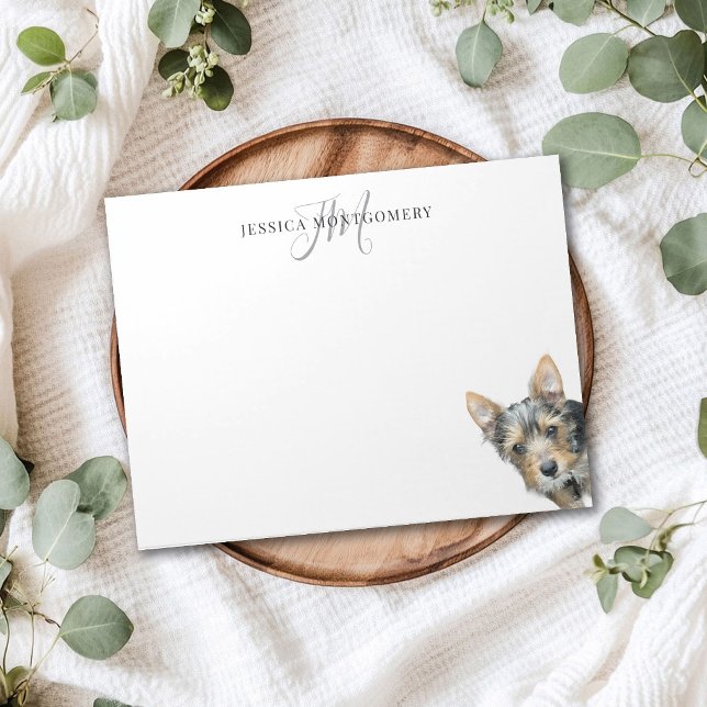 Custom Pet Personalized Monogram Large Anteckningsblock (Skapare uppladdad)