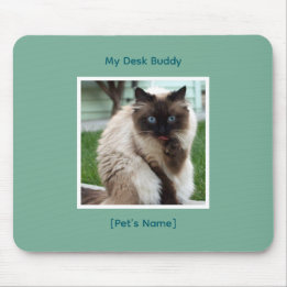 Custom Pet Photo & Name Mousepad | Desk Buddy Musmatta
