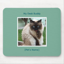 Custom Pet Photo & Name Mousepad | Desk Buddy Musmatta