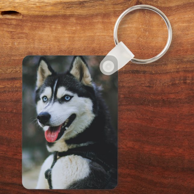 Custom Pet Photo Nyckelring (Baksida )