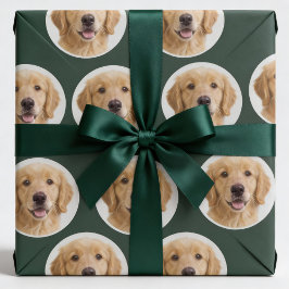 Custom Pet Photo | Personalized Forest Green Gift Presentpapper