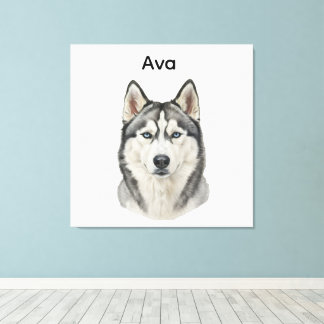 Custom Pet Portrait, Personalized Gift  Canvastryck