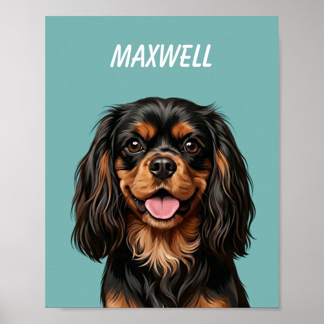 Custom Pet Portraits Using Pet Photo Personalized  Poster (Framsidan)