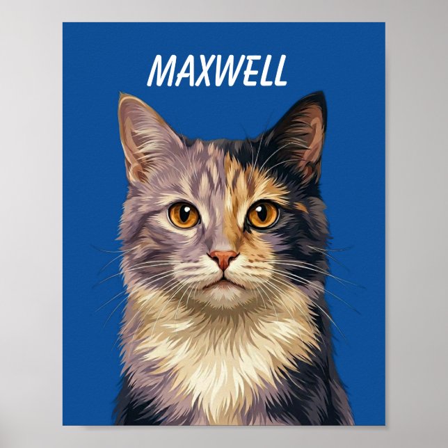 Custom Pet Portraits Using Pet Photo Personalized  Poster (Framsidan)