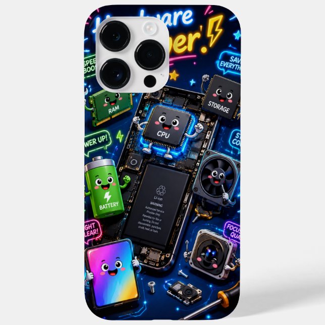Custom Phone Case Animated Technology (Baksida)