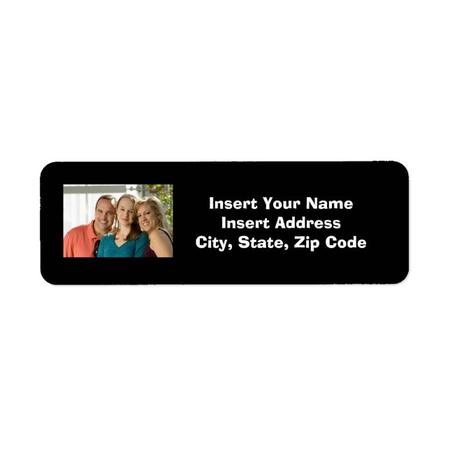 Custom Photo Address Label Returadress Etikett (Framsidan)
