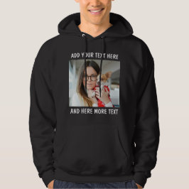 Custom Photo and Text Hoodie
