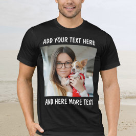 Custom Photo and Text Or Name T Shirt