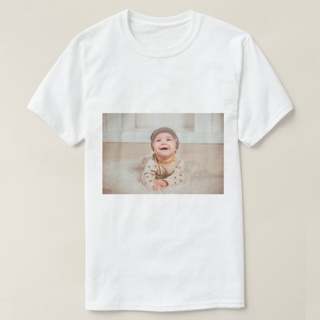 Custom photo and text t shirt (Design framsida)