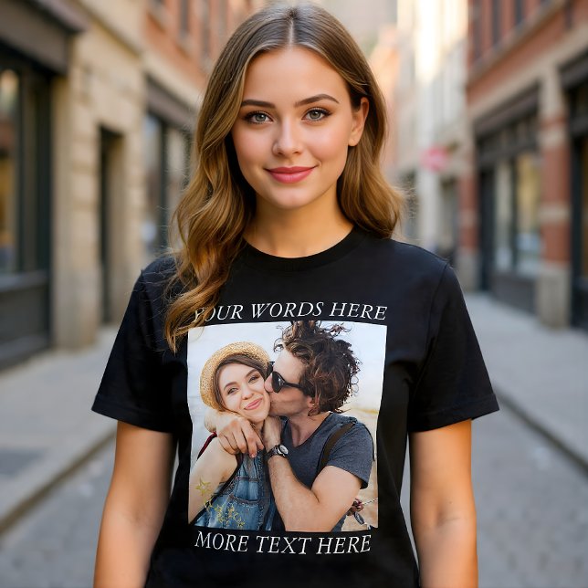 Custom Photo and Text T Shirt (Skapare uppladdad)