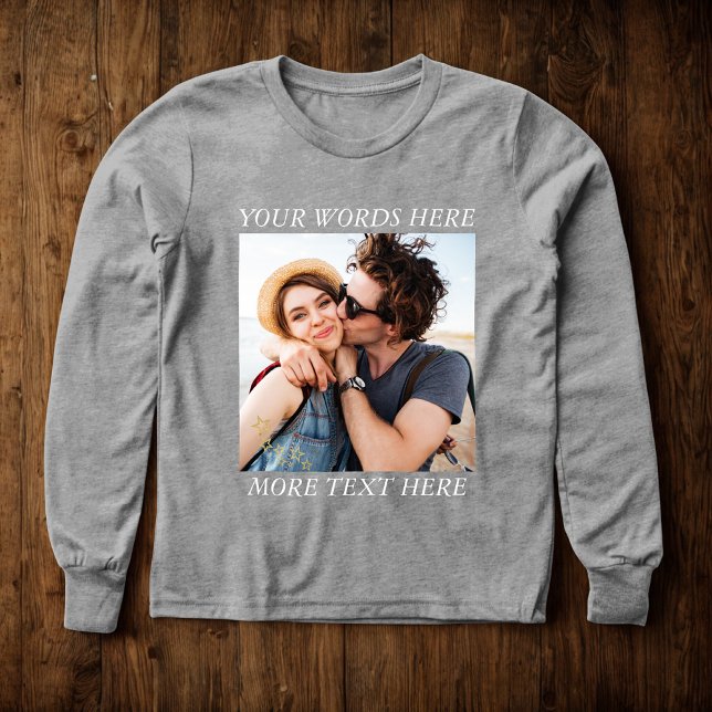 Custom Photo and Text T Shirt (Skapare uppladdad)