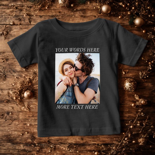 Custom Photo and Text T Shirt (Skapare uppladdad)