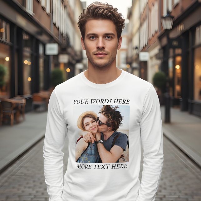 Custom Photo and Text T Shirt (Skapare uppladdad)
