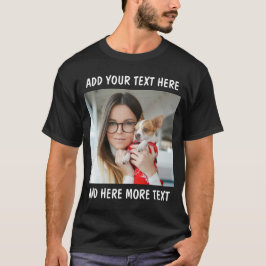 Custom Photo and Text T Shirt
