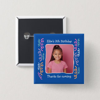 Custom Photo Any Age Birthday Party Streamers Knapp