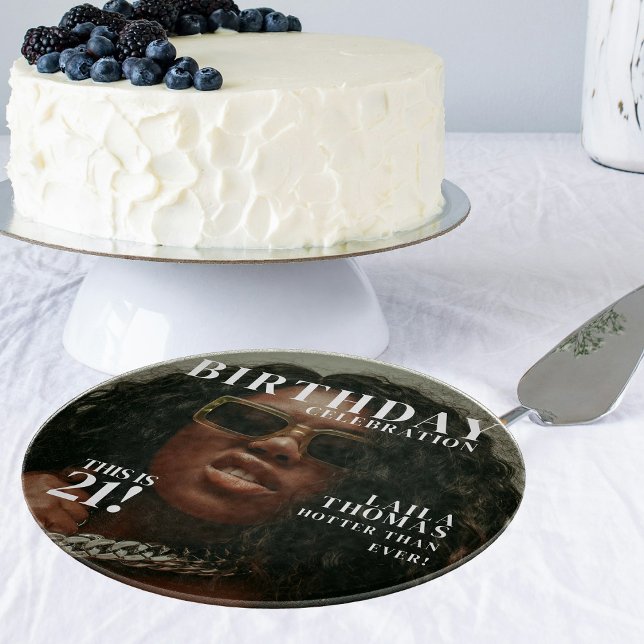 Custom Photo Birthday Party Magazine Cover  (Custom Photo Birthday Party Magazine Cover Cutting Board)