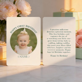 Custom Photo Birthday Sticker -Personal Invitation Inbjudningar