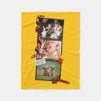 Custom Photo Blanket Collage, Picture Blanket Fleecefilt