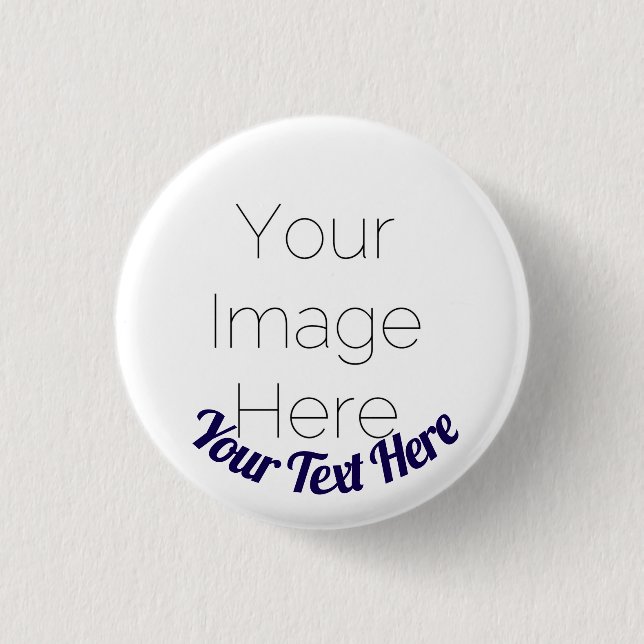 Custom Photo Button Pin – Personalized text Badge Knapp (Framsida)