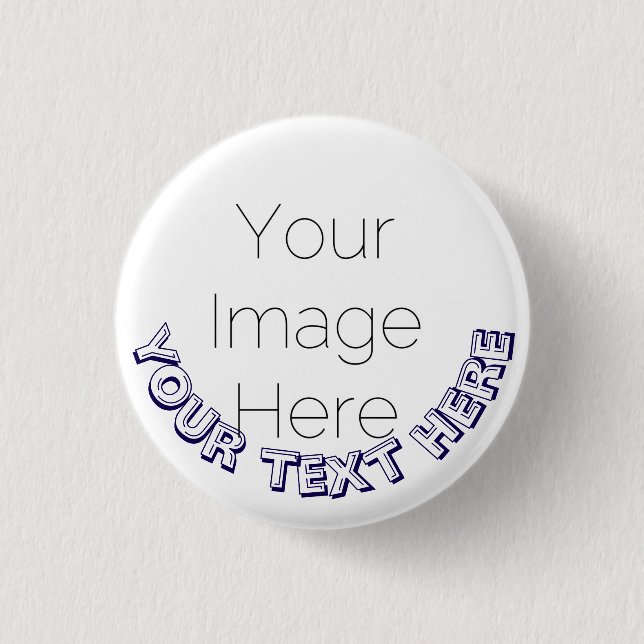 Custom Photo Button Pin – Personalized text Badge Knapp (Framsida)