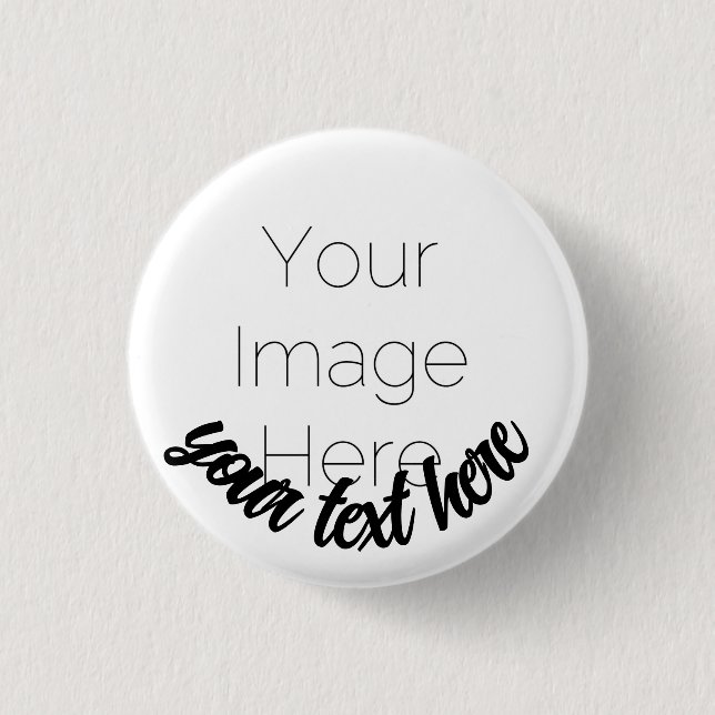 Custom Photo Button Pin – Personalized text Badge Knapp (Framsida)