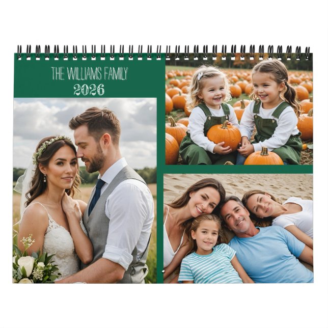 Custom Photo Calendar – Full-Page Monthly Photos,  Kalender (Omslag)