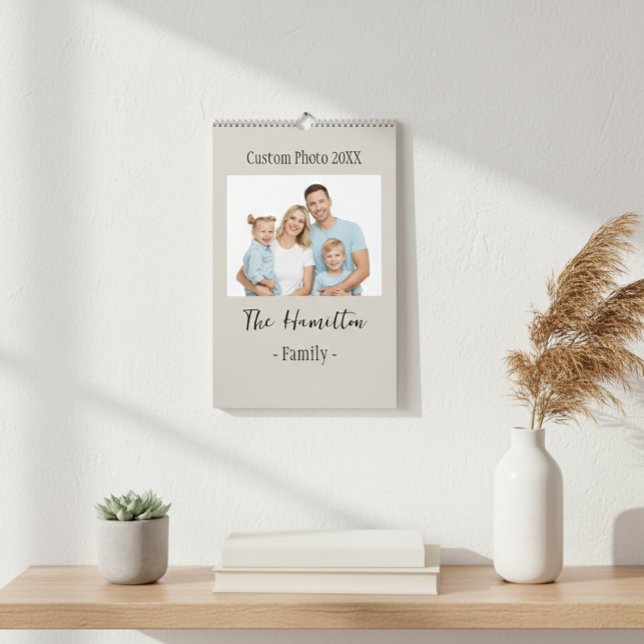 Custom Photo Calendar, Rustic Wall Design Kalender (Skapare uppladdad)