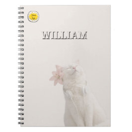 Custom photo cat pet  notebook anteckningsbok