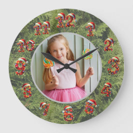 Custom Photo Clock | Gift for Christmas Stor Klocka