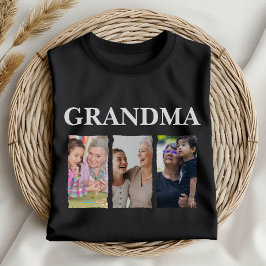 Custom Photo Collage Grandma – Personalized Family T Shirt