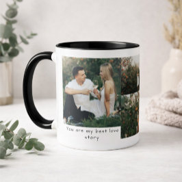 Custom Photo Collage Love Story Mugg