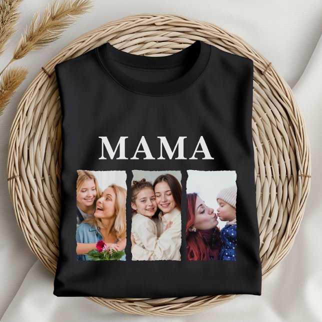 Custom Photo Collage Mama – Personalized Gift T Shirt (Skapare uppladdad)
