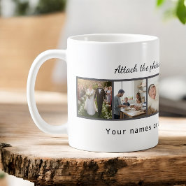 Custom Photo Collage Mug – Your Photo & Your Text Kaffemugg