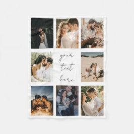 Custom Photo Collage Personalized Picture Family Fleecefilt