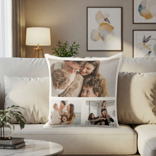 Custom photo collage pillow, Personalized photo  Kudde (Skapare uppladdad)
