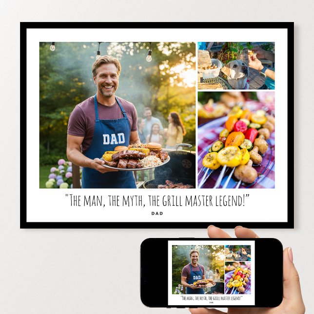 Custom Photo Collage Poster Family Quote Modern (Skapare uppladdad)