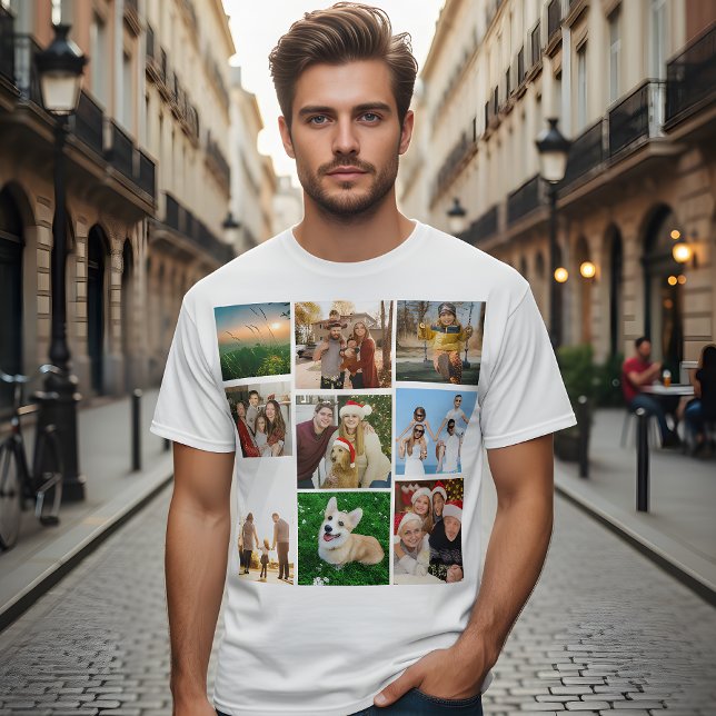 Custom Photo Collage Shirt, Custom 9 Photos   T Shirt (Skapare uppladdad)